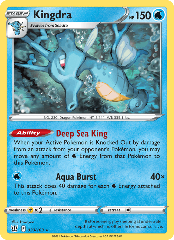 Kingdra - Battle Styles 033/163