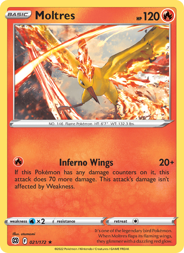 Moltres - Brilliant Stars 021/172