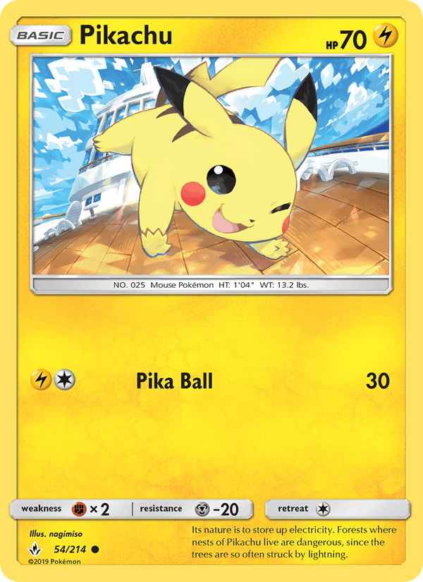 Pikachu - Unbroken Bonds 054/214