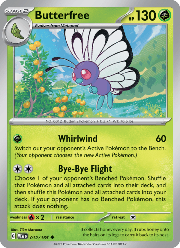 Butterfree - 151 012/165