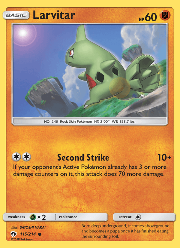 Larvitar - Lost Thunder 115/214
