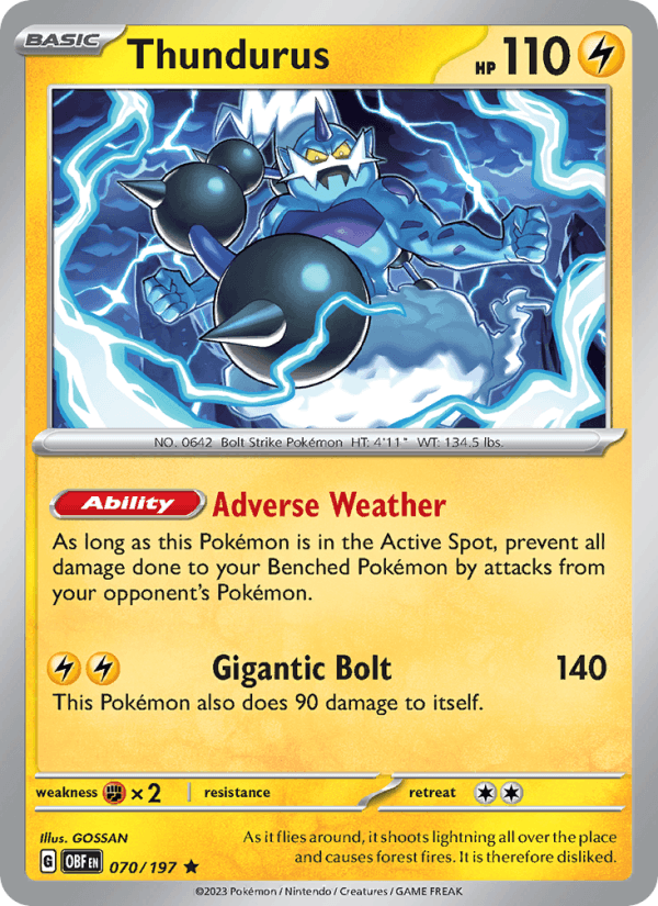 Thundurus - Obsidian Flames 070/197