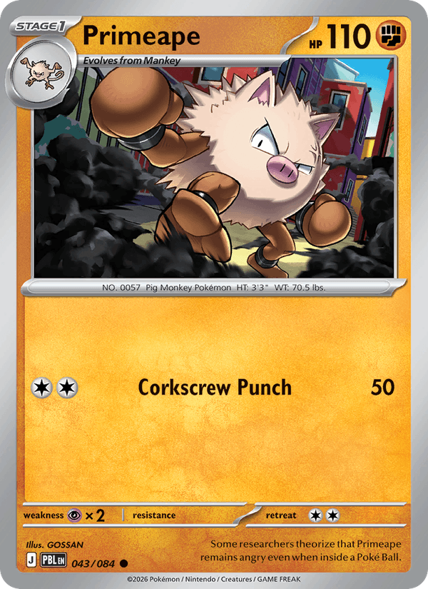 Primeape - Pitch Black 043/084