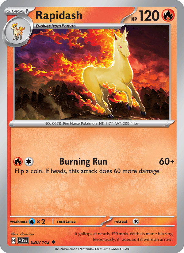 Rapidash - Stellar Crown 020/142