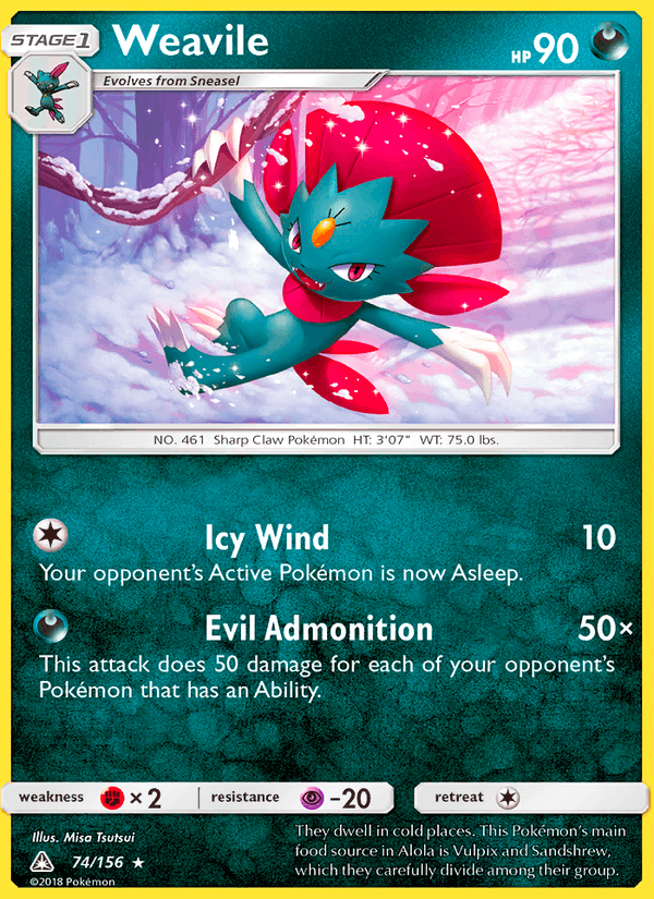 Weavile - Ultra Prism 074/156