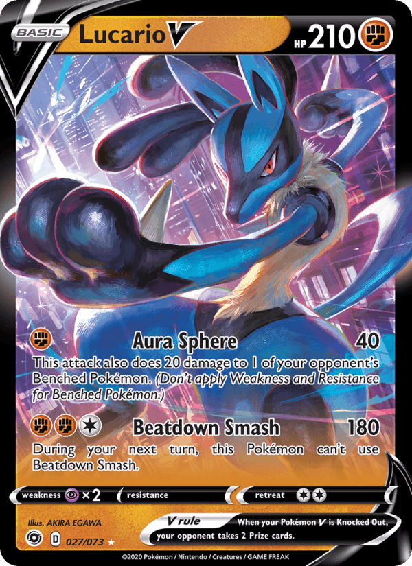 Lucario V - Champion's Path 027/073