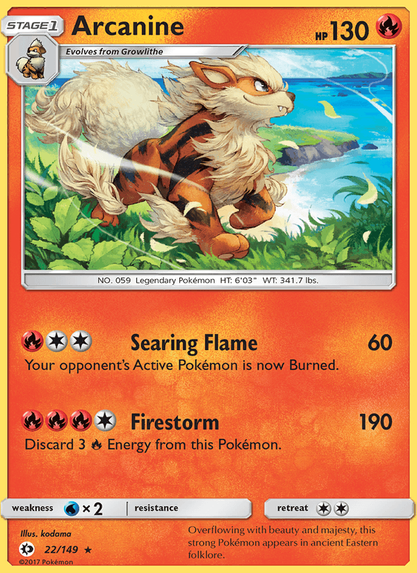 Arcanine - Sun & Moon 022/149