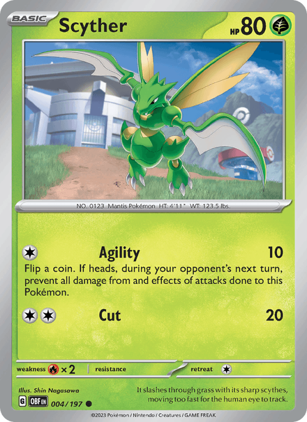 Scyther - Obsidian Flames 004/197