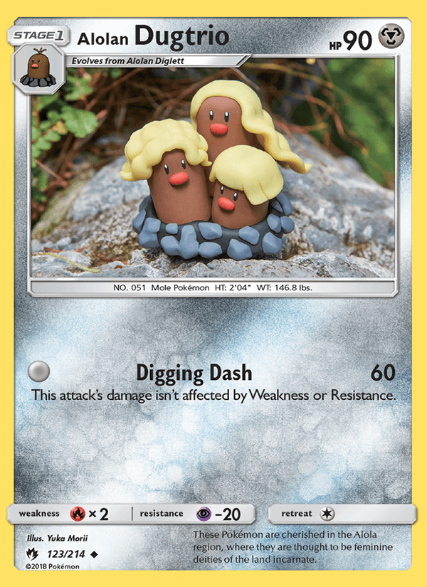 Alolan Dugtrio - Lost Thunder 123/214