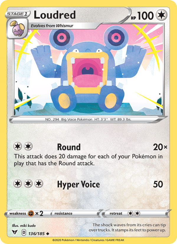 Loudred - Vivid Voltage 136/185