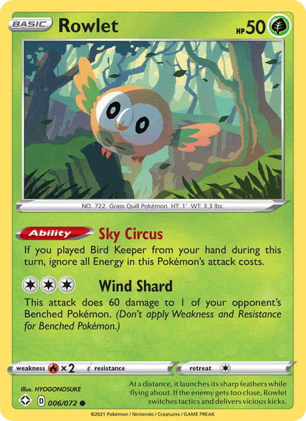 Rowlet - Shining Fates 006/072