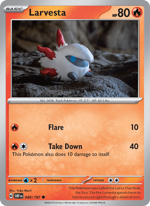 Larvesta - Obsidian Flames 040/197