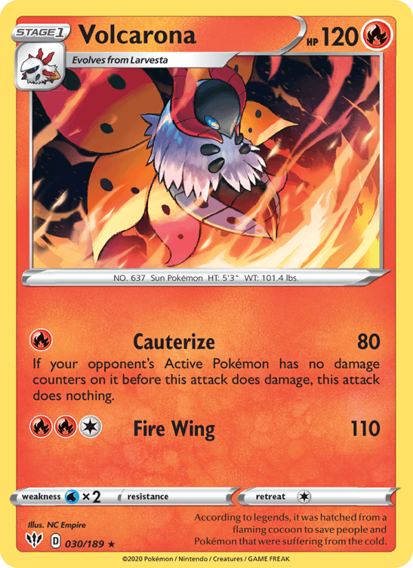 Volcarona - Darkness Ablaze 030/189