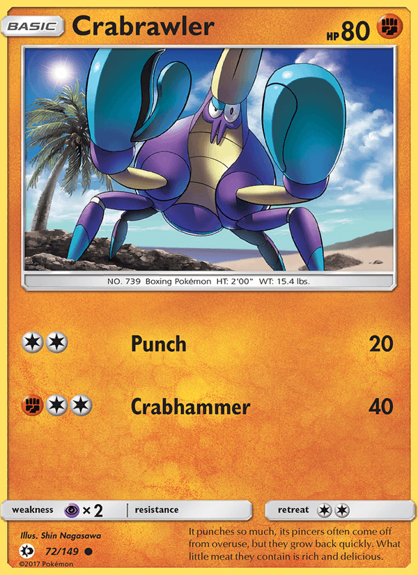 Crabrawler - Sun & Moon 072/149