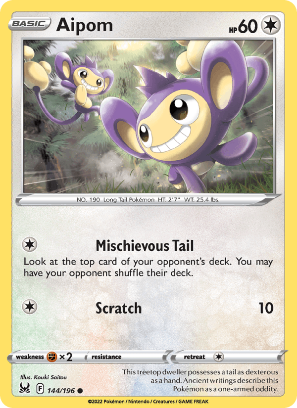 Aipom - Lost Origin 144/196