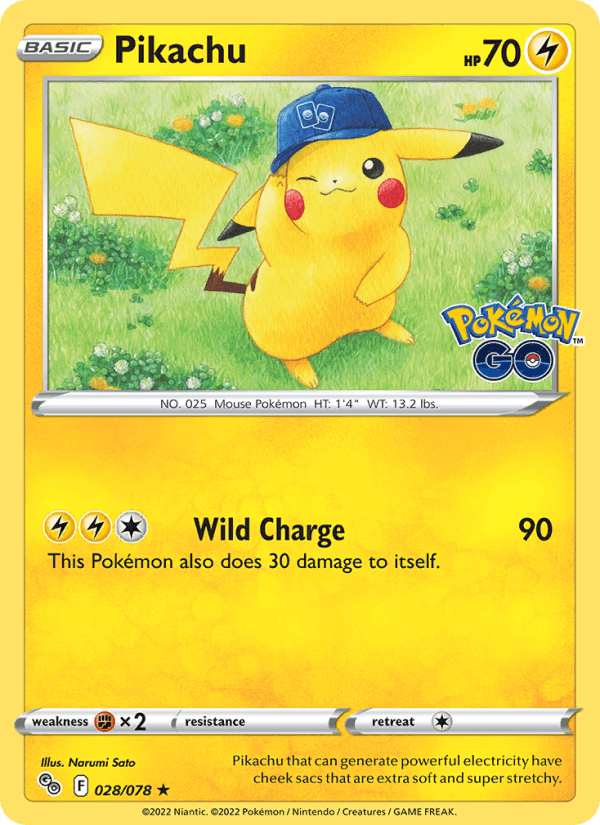 Pikachu - Pokémon GO 028/078