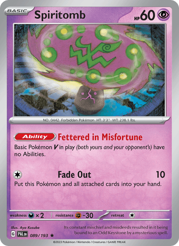 Spiritomb - Paldea Evolved 089/193