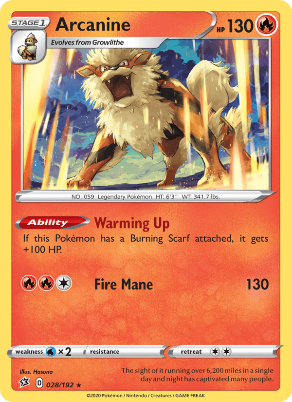 Arcanine - Rebel Clash 028/192