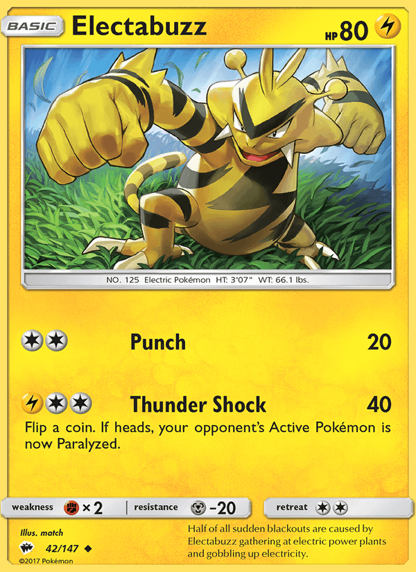 Electabuzz - Burning Shadows 042/147