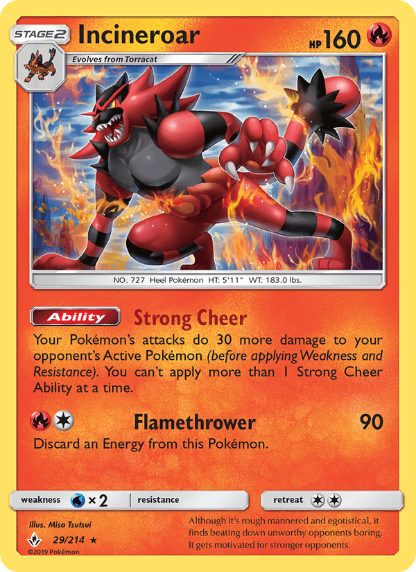 Incineroar - Unbroken Bonds 029/214