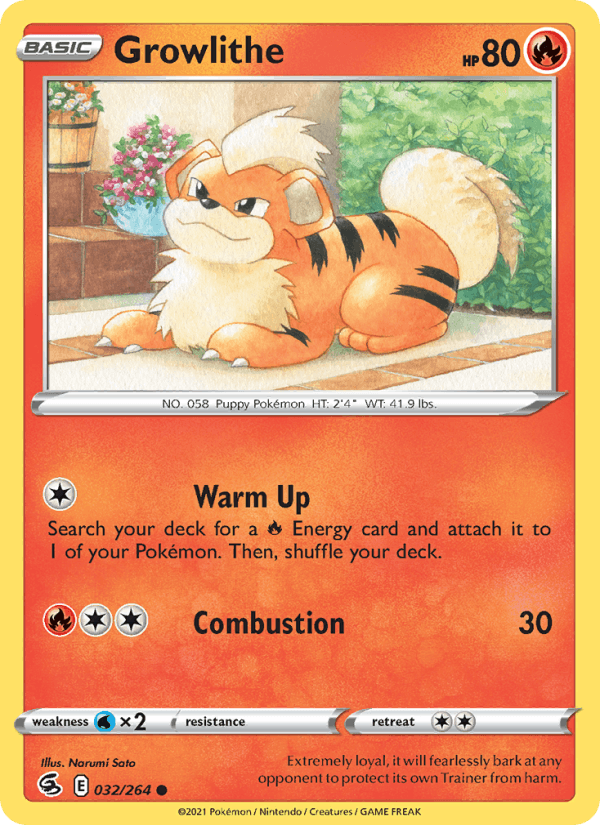 Growlithe - Fusion Strike 032/264
