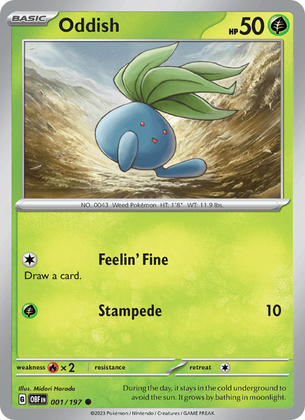 Oddish - Obsidian Flames 001/197