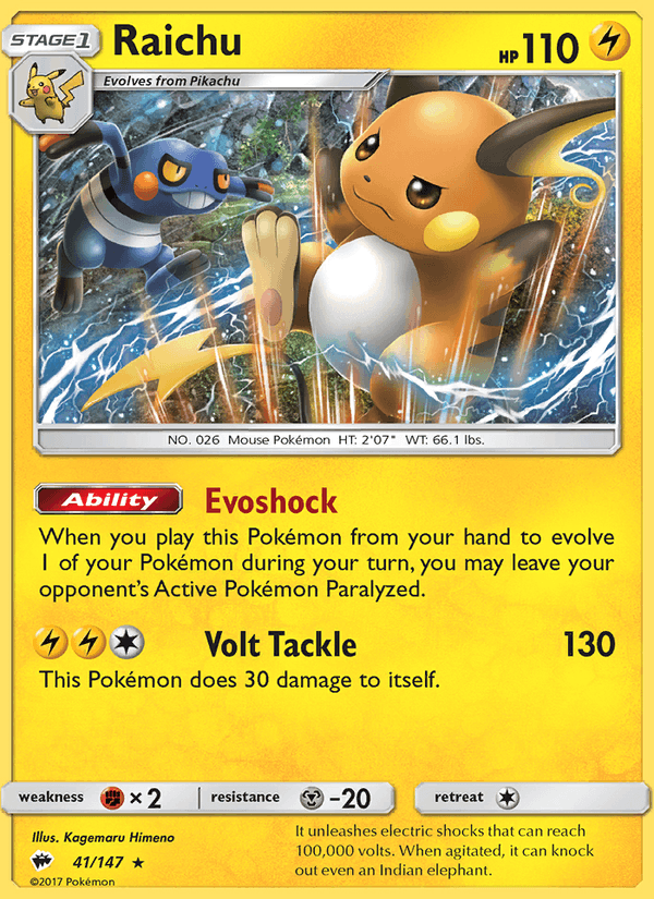 Raichu - Burning Shadows 041/147