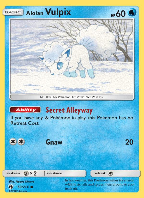 Alolan Vulpix - Lost Thunder 053/214