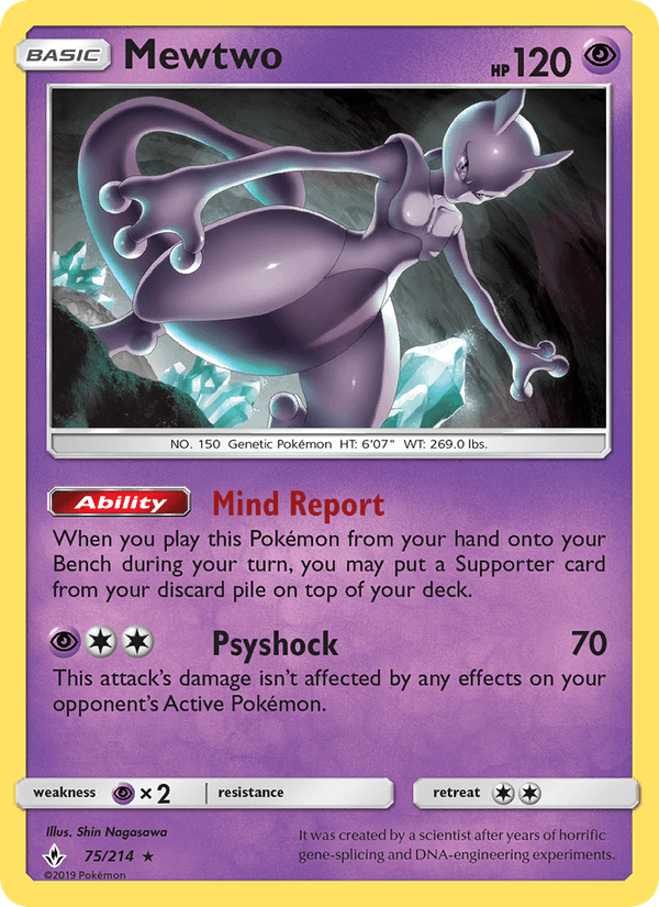 Mewtwo - Unbroken Bonds 075/214