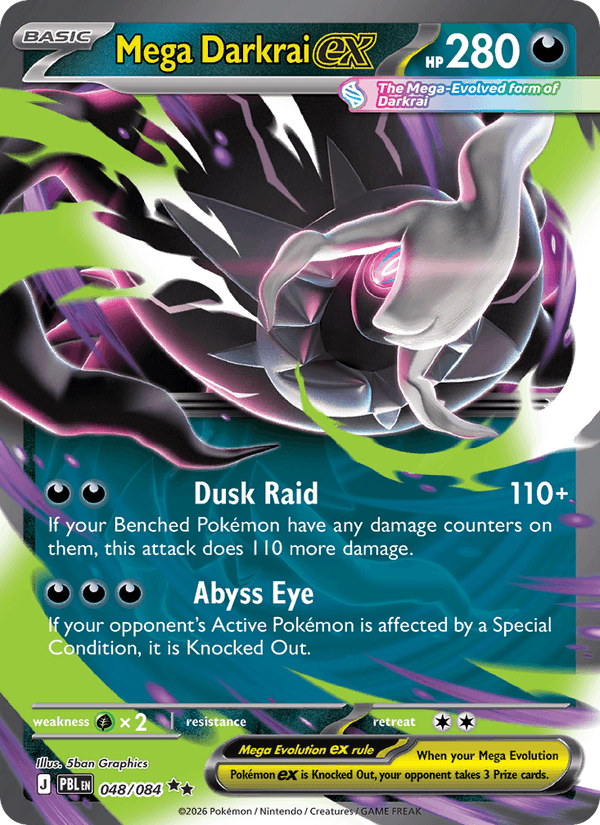 Mega Darkrai ex - Pitch Black 048/084