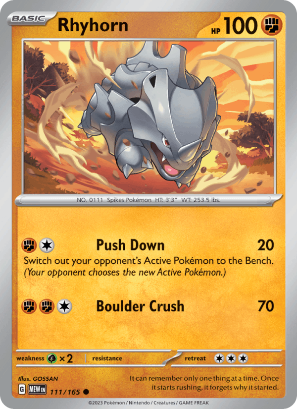Rhyhorn - 151 111/165