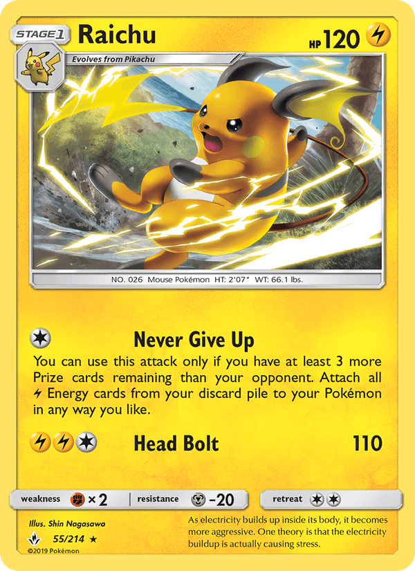 Raichu - Unbroken Bonds 055/214