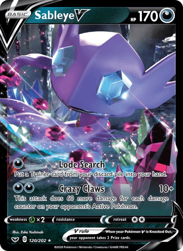 Sableye V - Sword & Shield 120/202