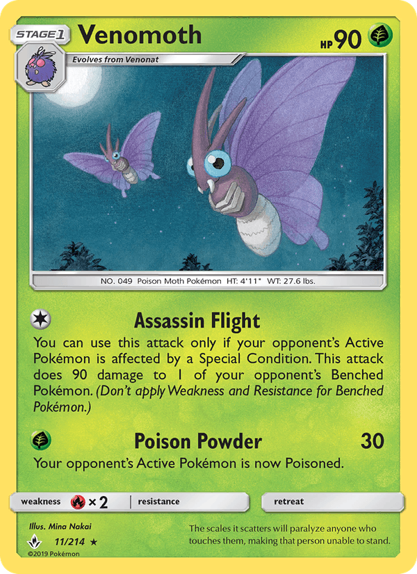 Venomoth - Unbroken Bonds 011/214