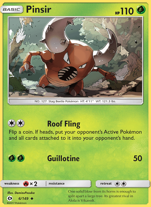Pinsir - Sun & Moon 006/149