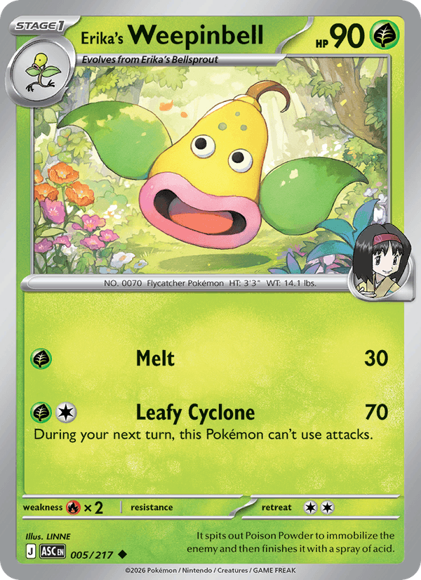 Erika's Weepinbell - Ascended Heroes 005/217