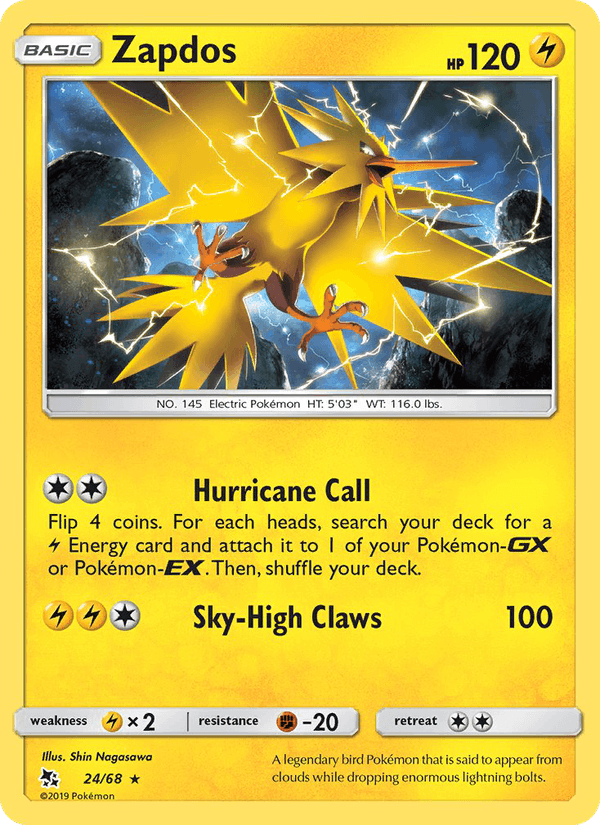 Zapdos - Hidden Fates 024/068