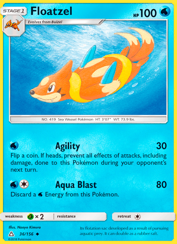 Floatzel - Ultra Prism 036/156