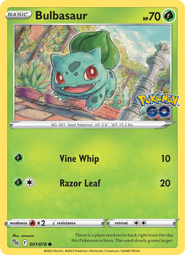 Bulbasaur - Pokémon GO 001/078