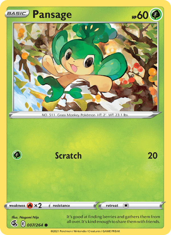 Pansage - Fusion Strike 007/264
