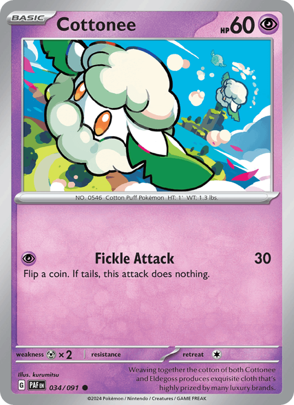 Cottonee - Paldean Fates 034/091