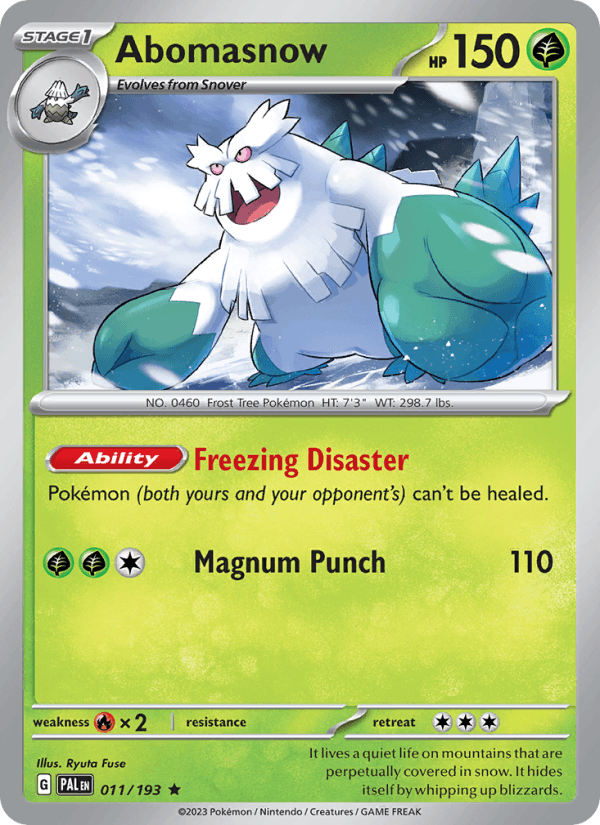 Abomasnow - Paldea Evolved 011/193