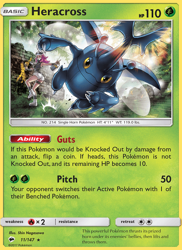 Heracross - Burning Shadows 011/147