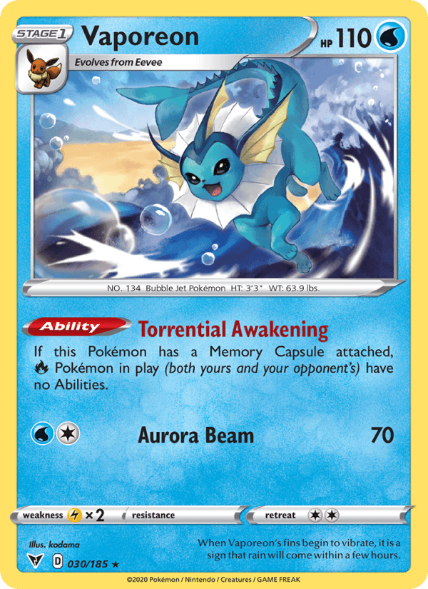 Vaporeon - Vivid Voltage 030/185