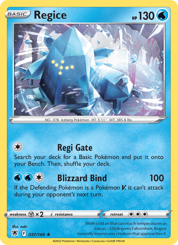 Regice - Astral Radiance 037/189