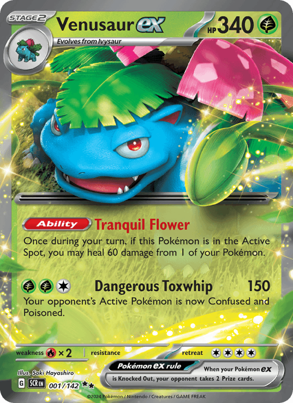 Venusaur ex - Stellar Crown 001/142