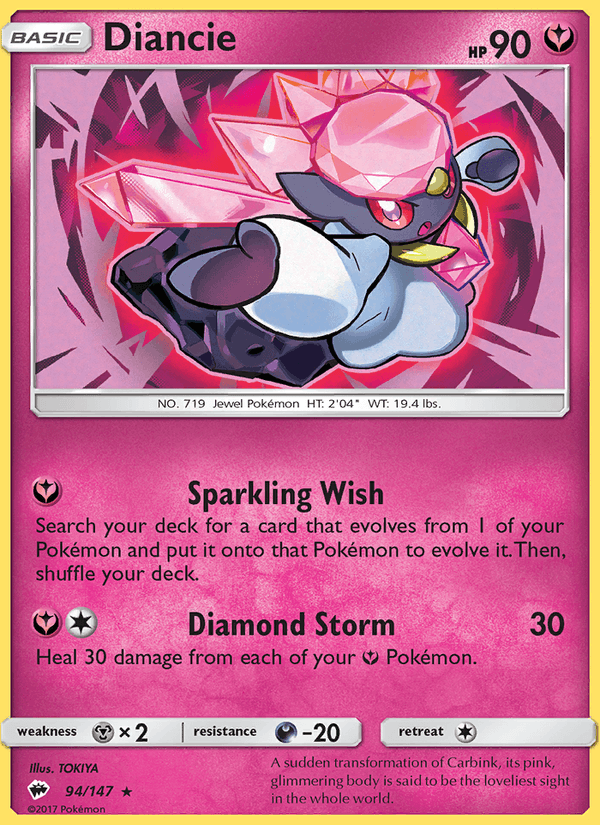 Diancie - Burning Shadows 094/147