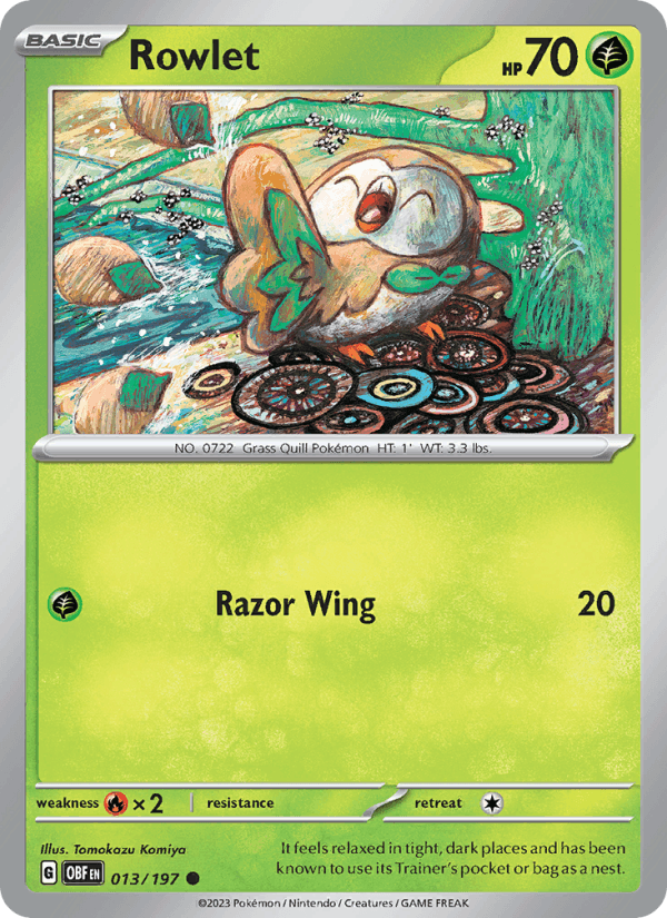Rowlet - Obsidian Flames 013/197