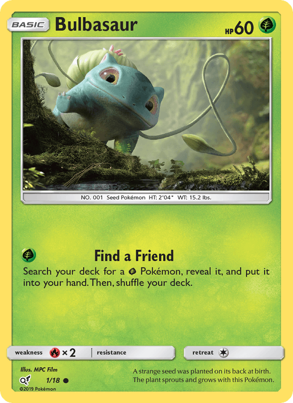 Bulbasaur - Detective Pikachu 001/018