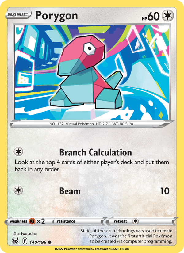 Porygon - Lost Origin 140/196